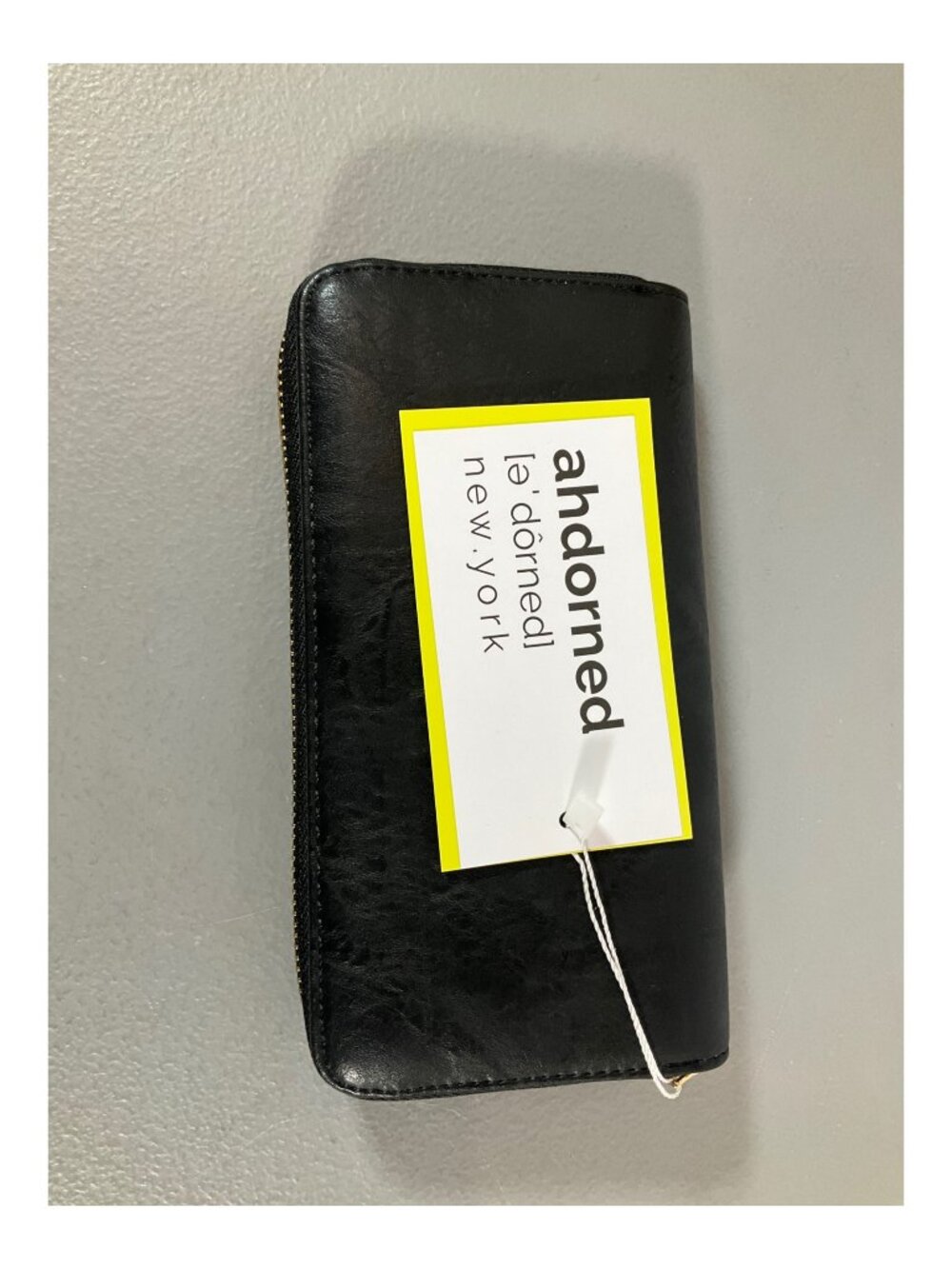 ahdorned Unisex RFID Wallet in Stylish Black Faux Leather - Secure & Fashionable